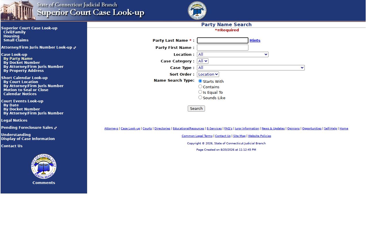 West Haven residents directory Connecticut civil party search